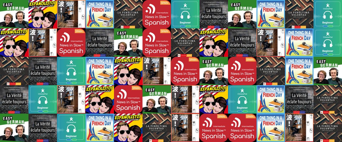 Language learning podcasts collection