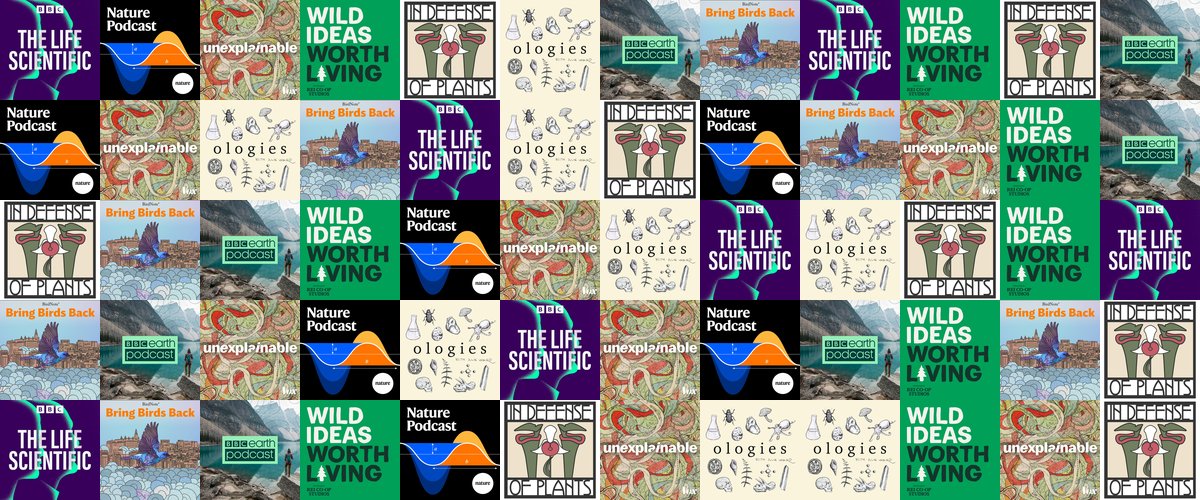 Artwork collage of the best nature and wildlife podcasts in 2026