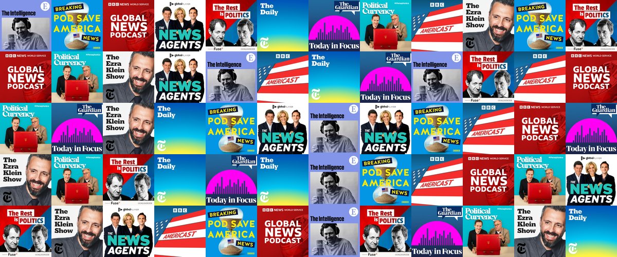 News and politics podcasts collection