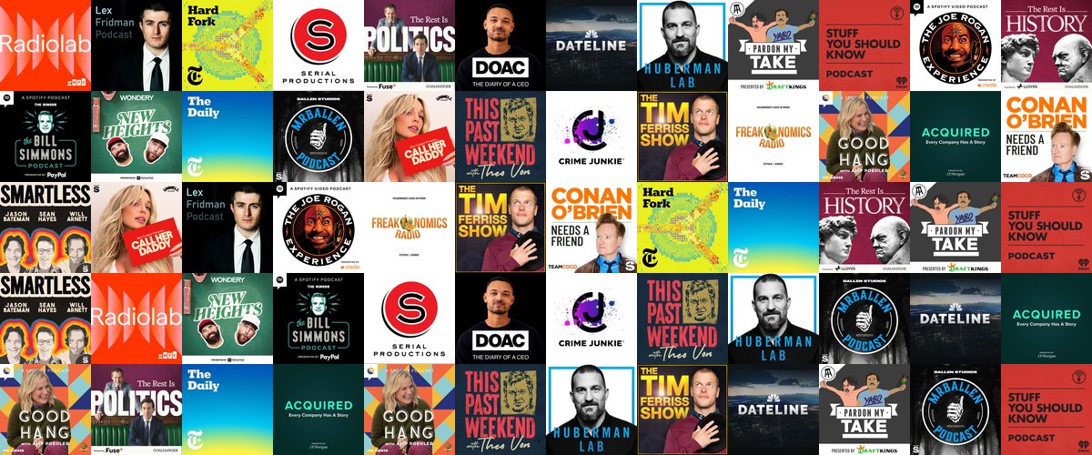 Collage of the best podcasts of 2026