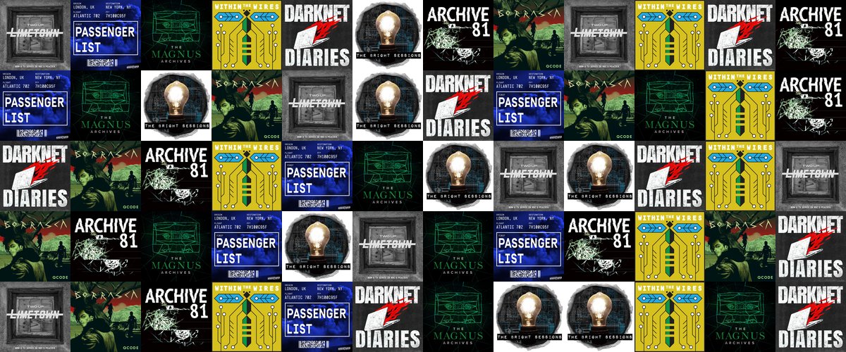 Artwork collage of the best psychological thriller podcasts in 2026